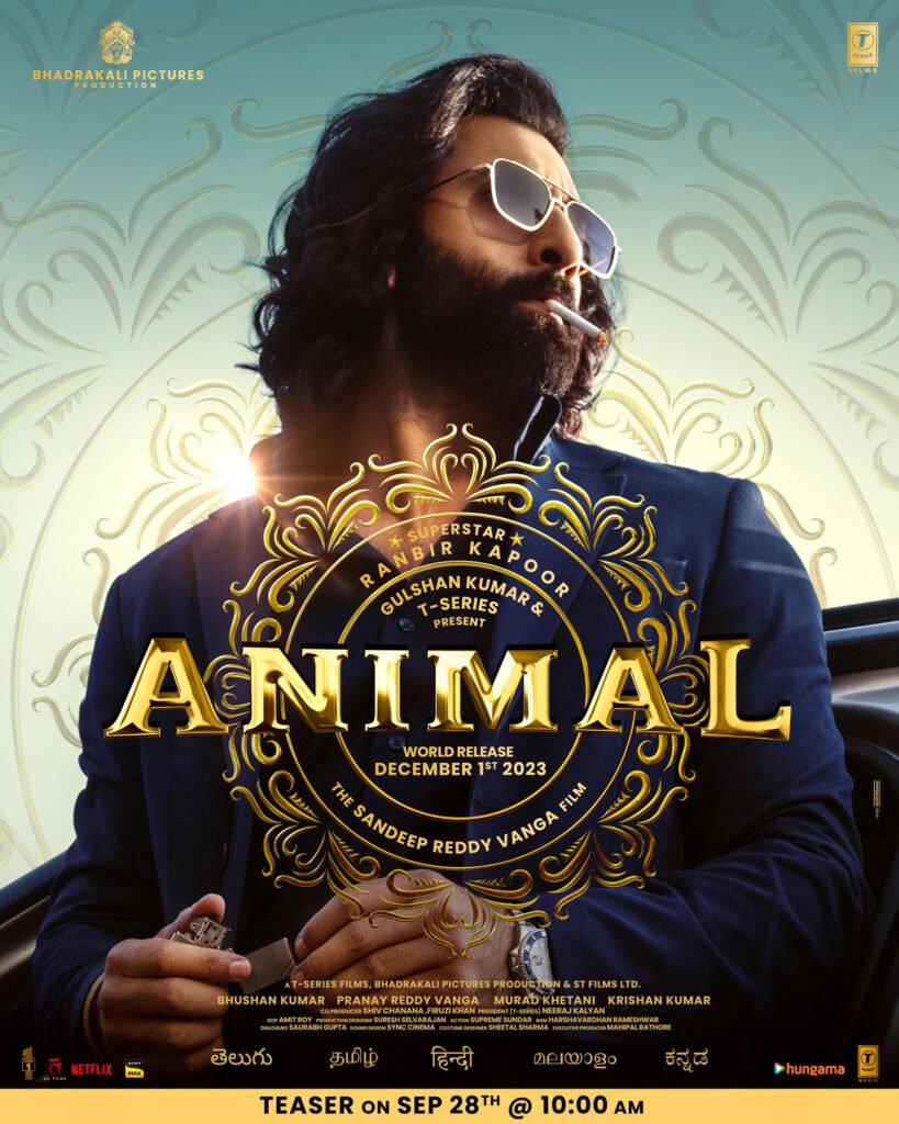 animal poster ranbir kapoor